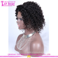 Venda quente curto afro kinky lace perucas de cabelo humano 6a grau afro curto perucas para as mulheres negras